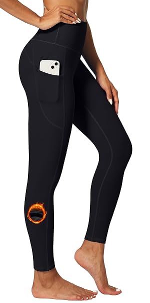IUGA Fleece Lined Leggings Women Thermal Leggings for Women Winter Warm Tights High Waisted Hiking Yoga Pants with