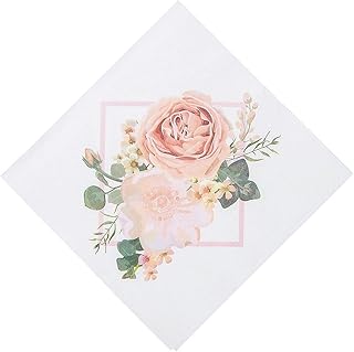 BLUSH FLORAL LUNCH NAPKINS 16PC - Party Supplies - 16 Pieces