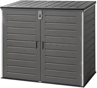 Gardeon Outdoor Storage Box 1170L Container Lockable Cabinet Tool Organizer Shed Grey