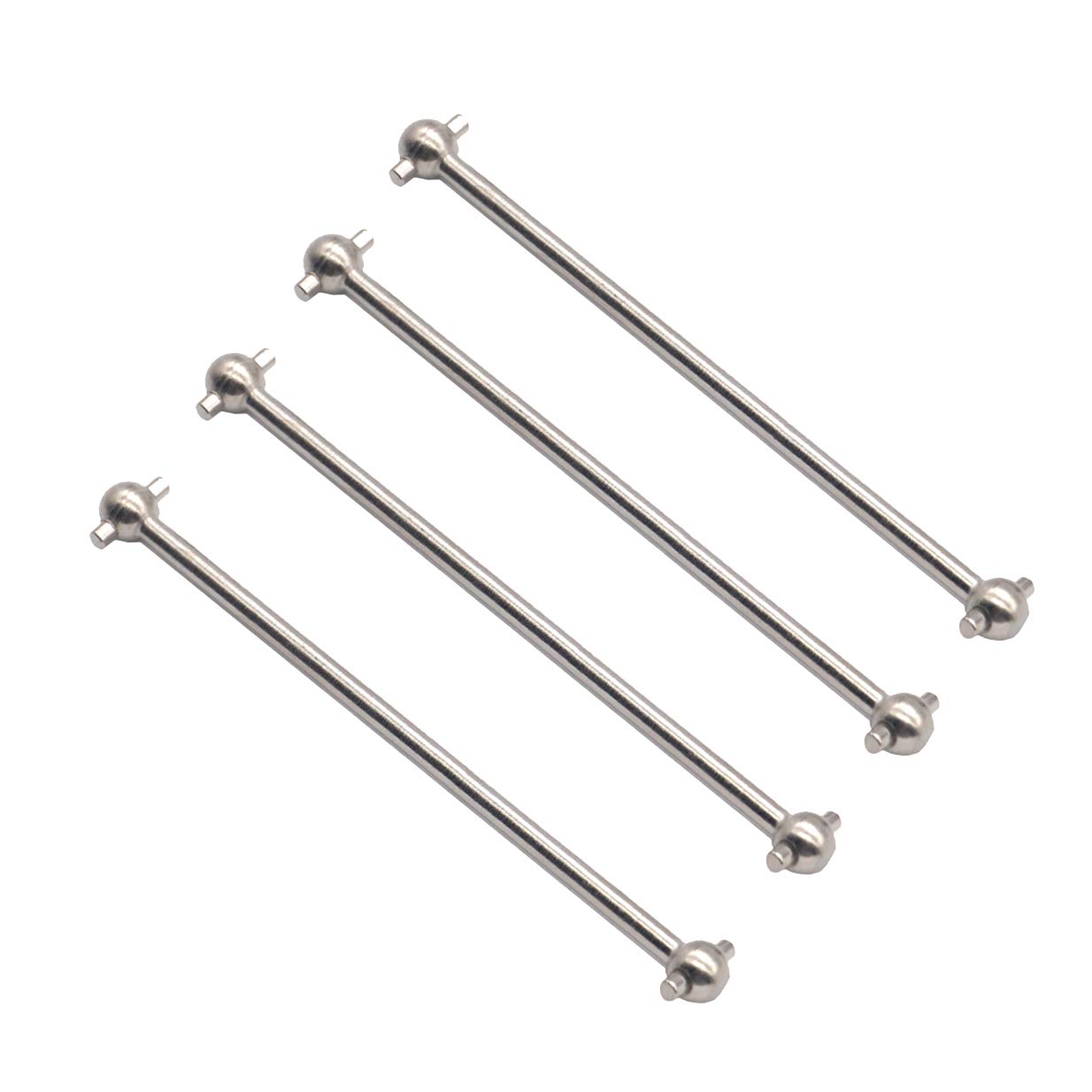 4Pcs ShareGoo Metal 89.5mm Dogbones Shaft Replacement 08029 Compatible with Redcat Tsunami Volcano Epx/Pro HSP 1/10 RC Model Car Truck,Sliver