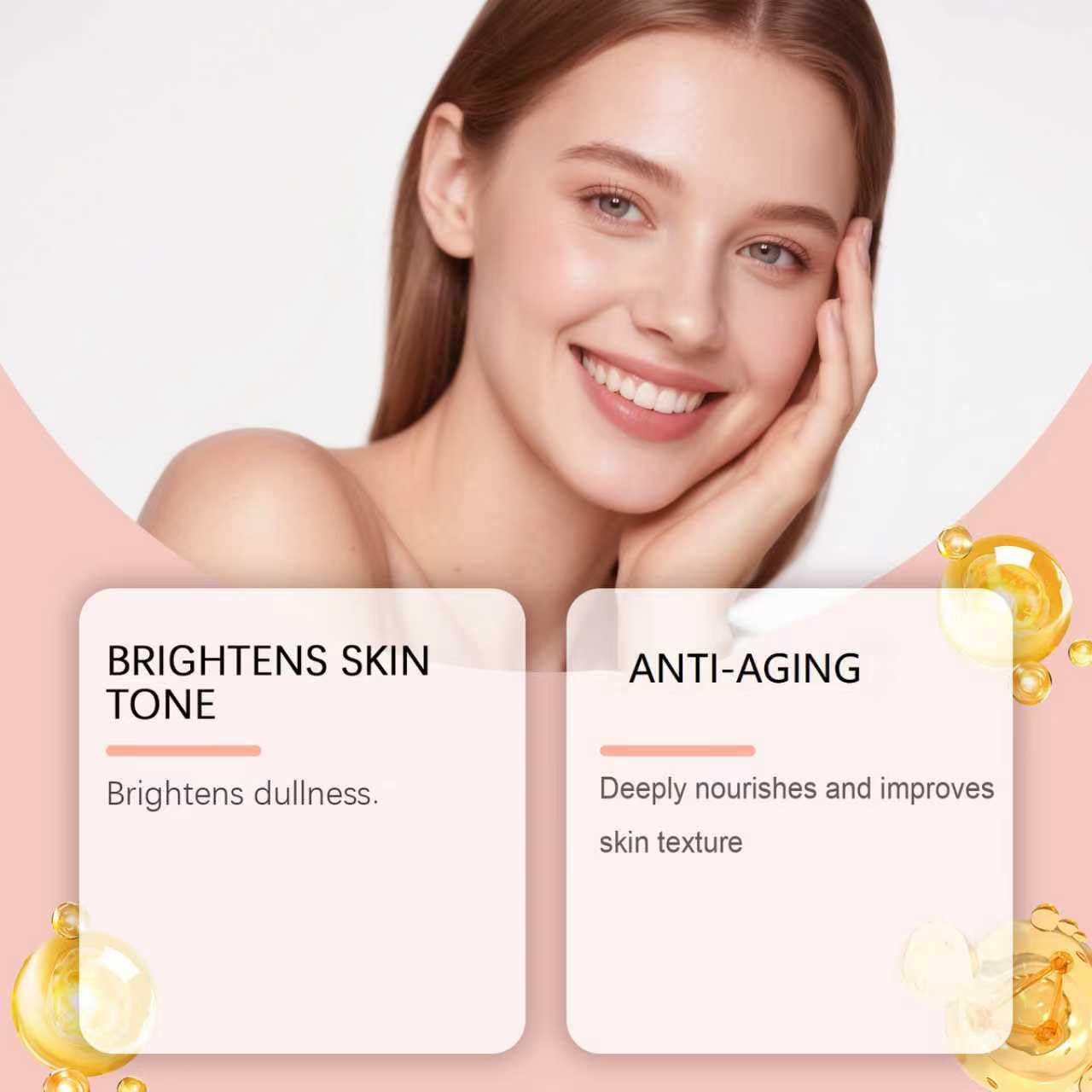 Siero viso anti-età 5 in 1, siero rassodante antirughe per migliorare l'elasticità della pelle, ridurre linee sottili e rughe, schiarire le macchie scure e idratare la pelle spenta (9PCS)