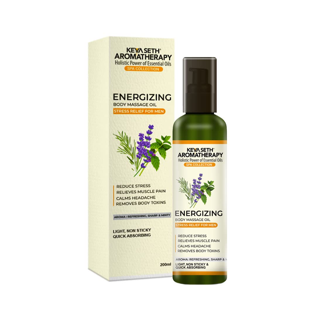 KEYA SETH AROMATHERAPY, DEVICE OF DROP Energizing Body Massage Oil For Men, Reduce Stress, Relieves Muscle Pain, Calms Headaches & Removes Body Toxins (200 Ml) (B0BRVDSQXL) Amazon Price History, Amazon Price Tracker