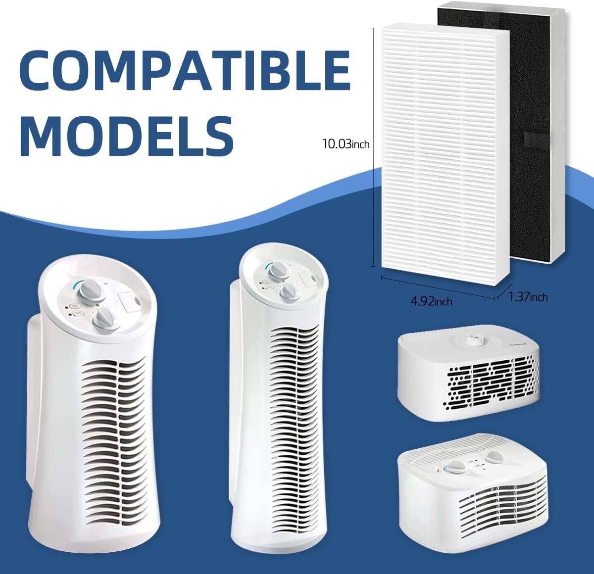 Homecarely 2 Pack Filter U for Febreze FRF102B HRF201B HHT270 HHT290 Compatible With Honeywell Filter U - Image 4