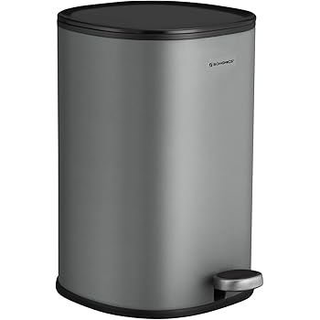 Spirella Kosmetikeimer 5 Liter Edelstahl mit Absenkautomatik und