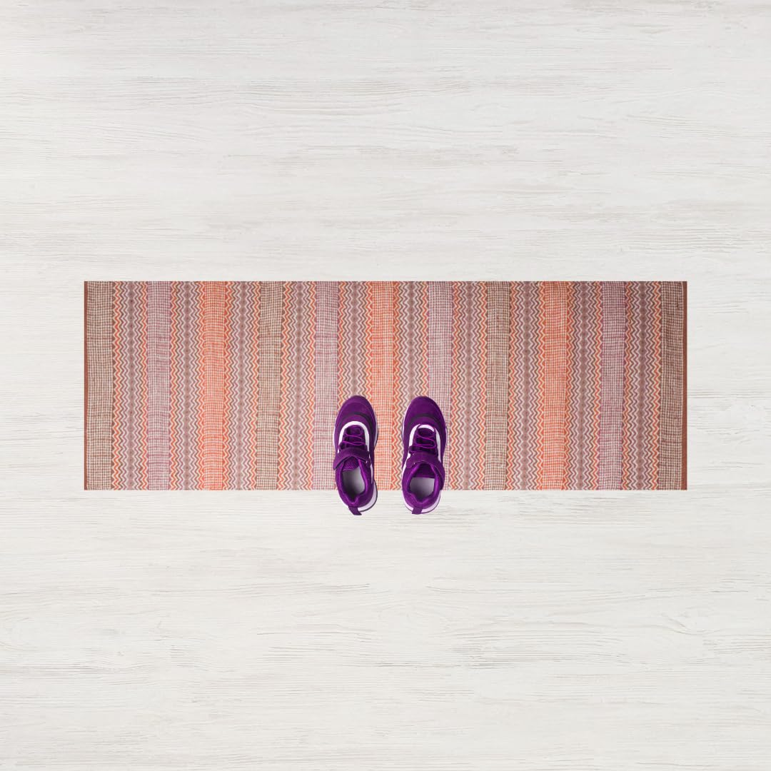 Jute & Co. Tappeto 100% Cotone Naturale, Colore Beige, con Fantasia Tessuta a mano, Lavabile in Lavatrice, 55X140cm