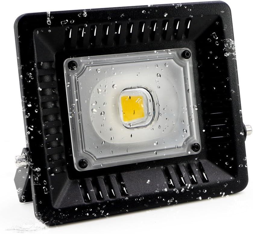 Bqhy(TM 50w LED Outdoor Flood Lights Security Light Waterproof IP65 Projector Landscape Spotlights Lights Ad Billboard Lamp 5075lm 150w Halogen Bulb Equivalent (150W Warm White)