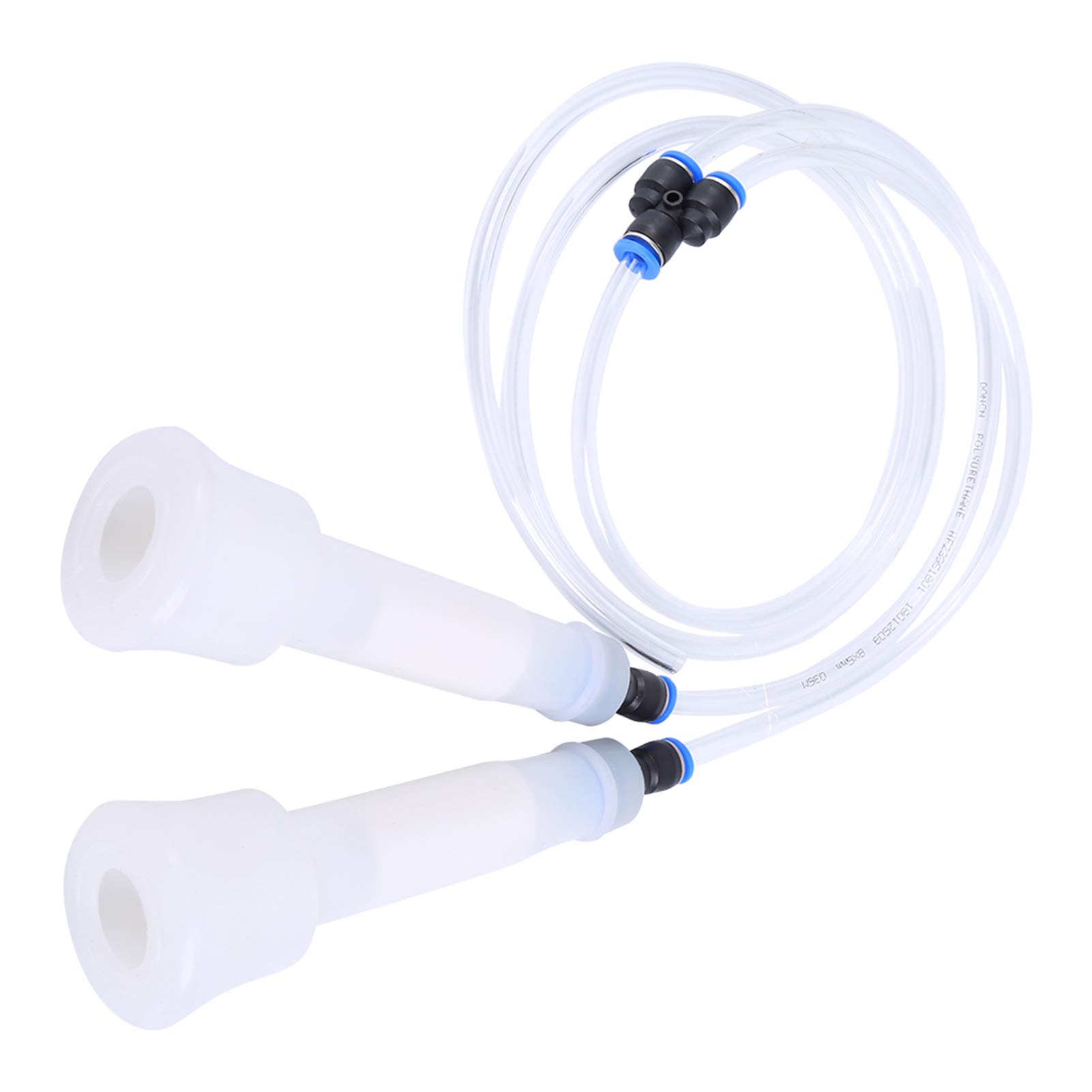 Ejoyous Mungitrice elettrica 2L, Kit di mungitura per mungitura di mungitrici con Pompa a Vuoto di mungitura a Doppia Testa Capra per capre Mucche agricole
