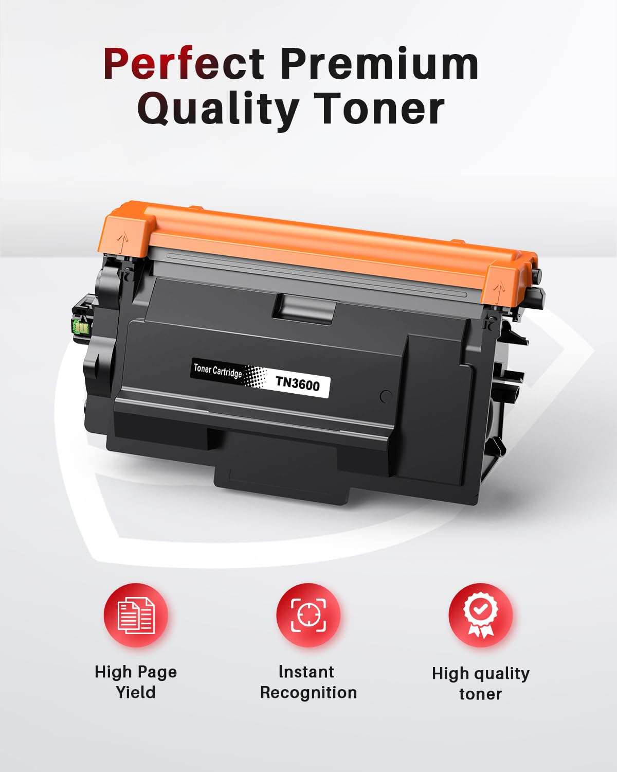 Halloya TN3600 TN-3600 Toner Compatibili per Brother TN3600 TN3600XL per HLL5210DN, HLL5210DW, HLL6210DW, DCPL5510DW, MFCL5710DN, MFCL5710DW, MFCL6710DW Stampanti (1 Nero)