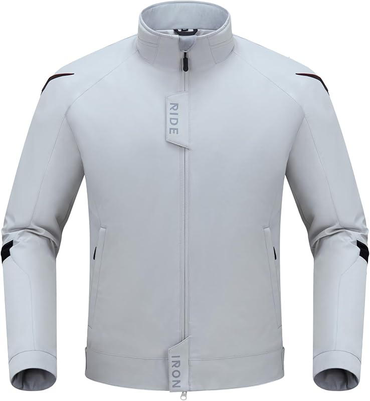 Motorcycle Riding Jacket Waterproof for Men All Season | Riding Jacket with Ce Level 2 Armors (Shoulder/Elbow), Removable Liner Outdoor Sports Riding Racing