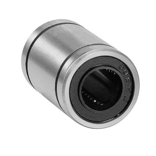 Miniatura 4 de uxcell 24 rodamientos lineales LM8UU de bolas de 0.315 in, diámetro de 0.591 in de diámetro exterior y 0.945 in de largo para CNC, impresora 3D