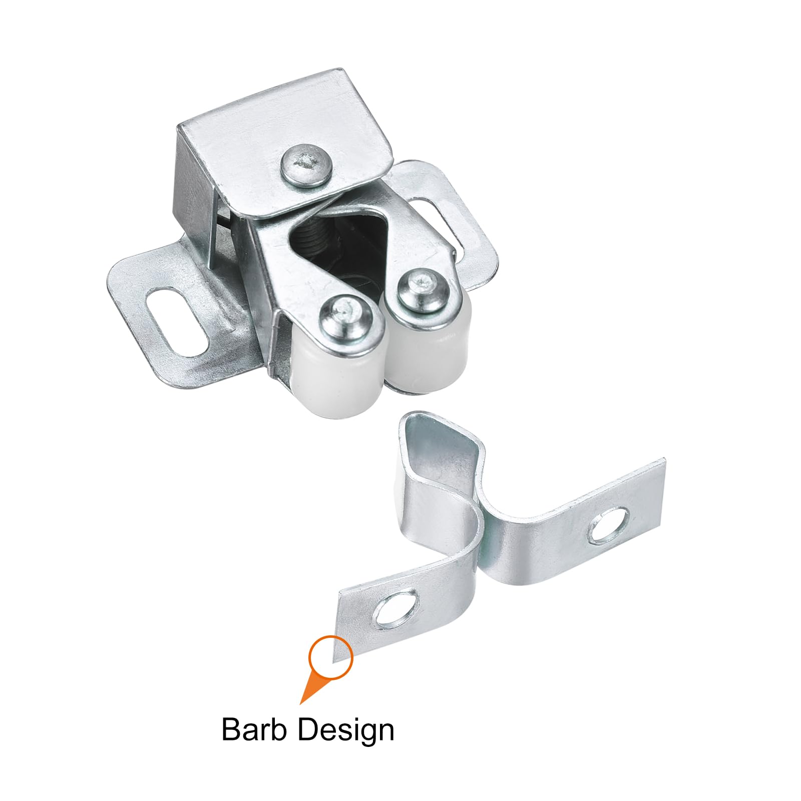 Uxcell Stainless Steel Double Ball Roller Catch Latch - 5 Pack, Silver Tone, For Cabinet, Wardrobe & Door (54mm) - View #9