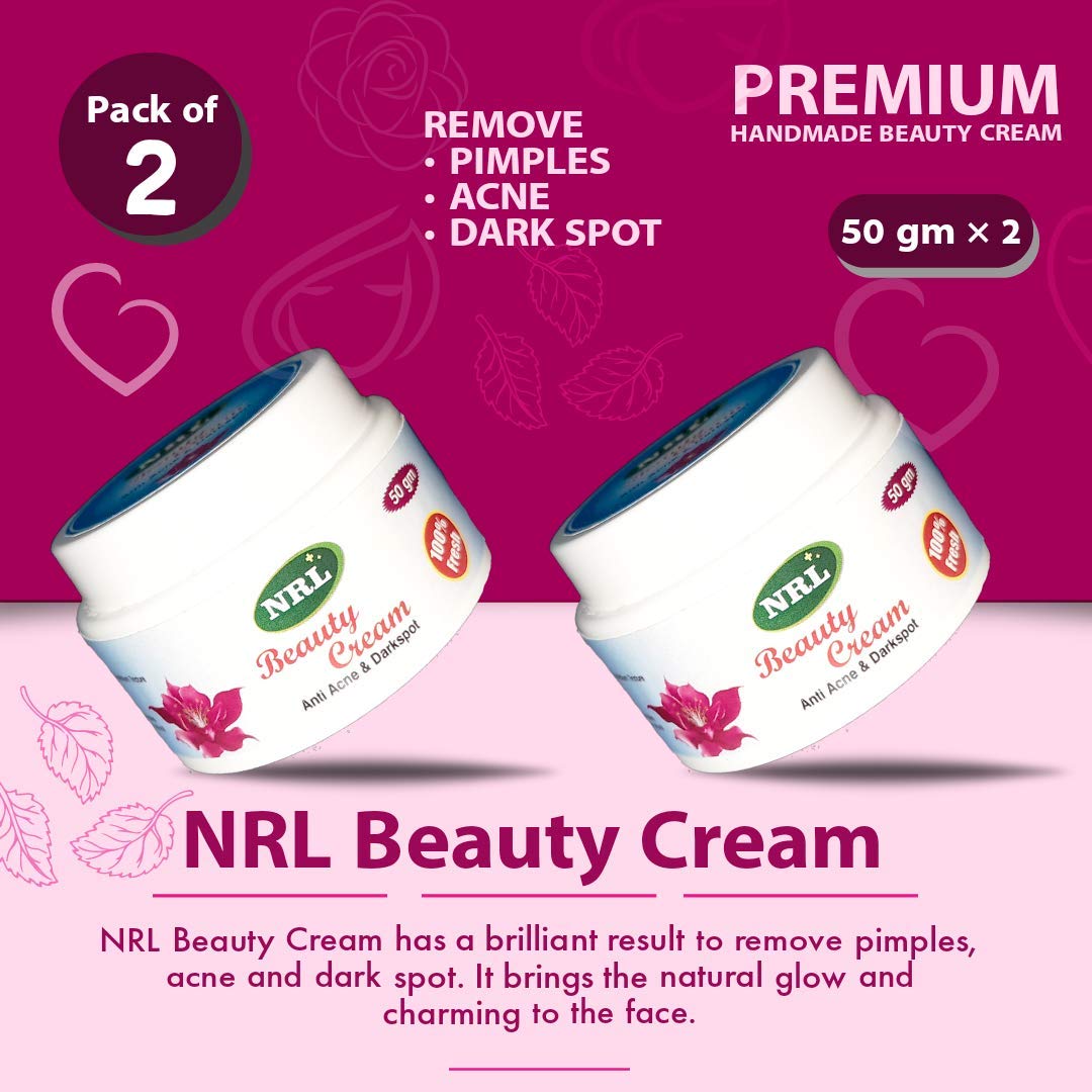 NRL Beauty Cream (Pack of 2) - 100% Natural (50 gram each)