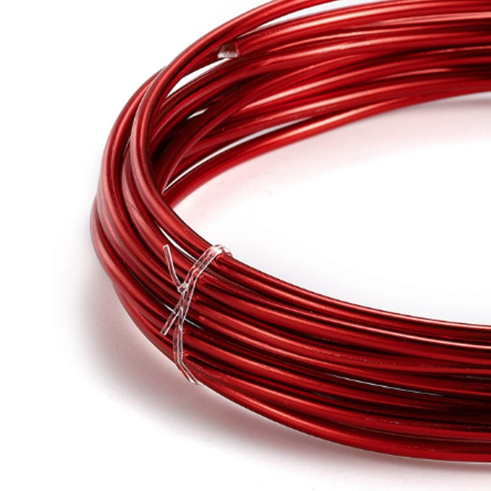 Alambre de aluminio de 1 mm para crear joyas artesanales y decoración de centros de mesa en casa