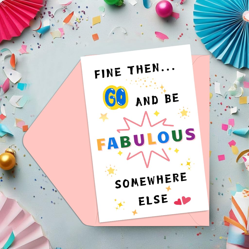 AnvFlik Funny New Chapter Card for Men Women (be fabulous Somewhere else)