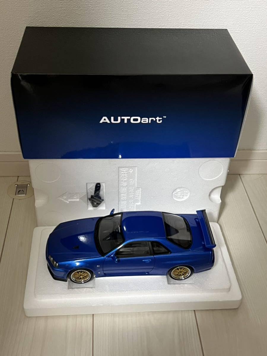 Amazon.co.jp: オートアート AUTOart 1/18 スカイライン GT-R R34 V