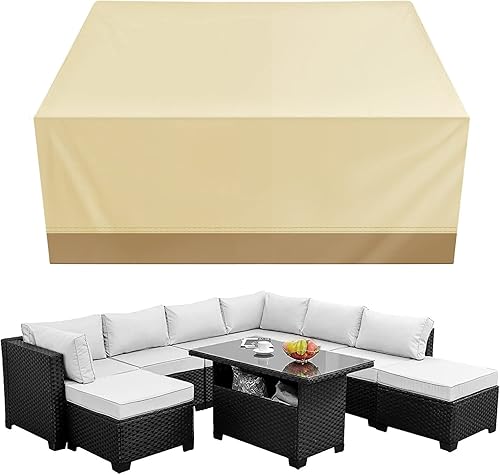 iCOVER Funda para muebles de patio, 76 x 76 pulgadas, funda cuadrada o redonda para mesa de patio, fácil de poner y quitar, funda impermeable a disponible en Yaxa Venezuela