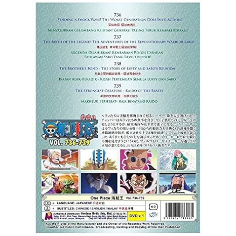 Amazon Com One Piece Tv 736 739 Dvd 4 Episodes Japan Japanese Anime English Subtitles Movies Tv