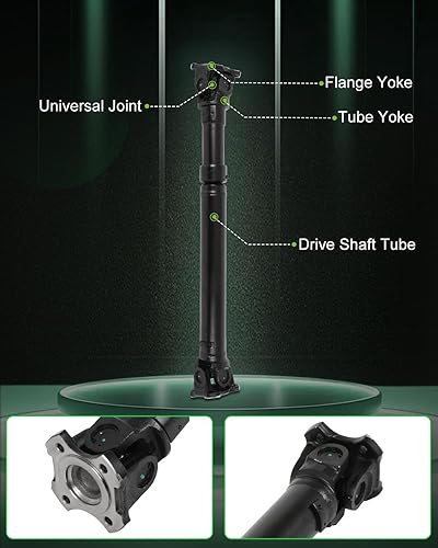 Vista 433 de SCITOO Longitud del eje de hélice del eje de transmisión delantero 36.2 pulgadas compatible con 2001-2004 para Jeep Grand para Cherokee 4.0L