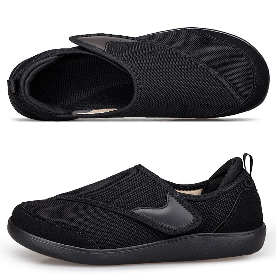 Chaussures Diabétiques pour Hommes Femmes Extra Larges Chaussures de Marche Légères Orthopédique De La Douleurs Aux Pieds 36-45