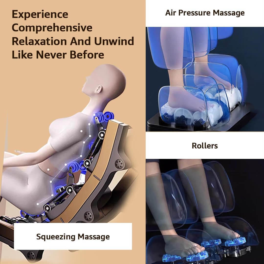 Ingcloudnine-2 full body massage rolling with chair and legs with air squeasing massage (free installation) Ingcloudnine-2 full body massage rolling with chair and legs with air squeasing massage (free installation)