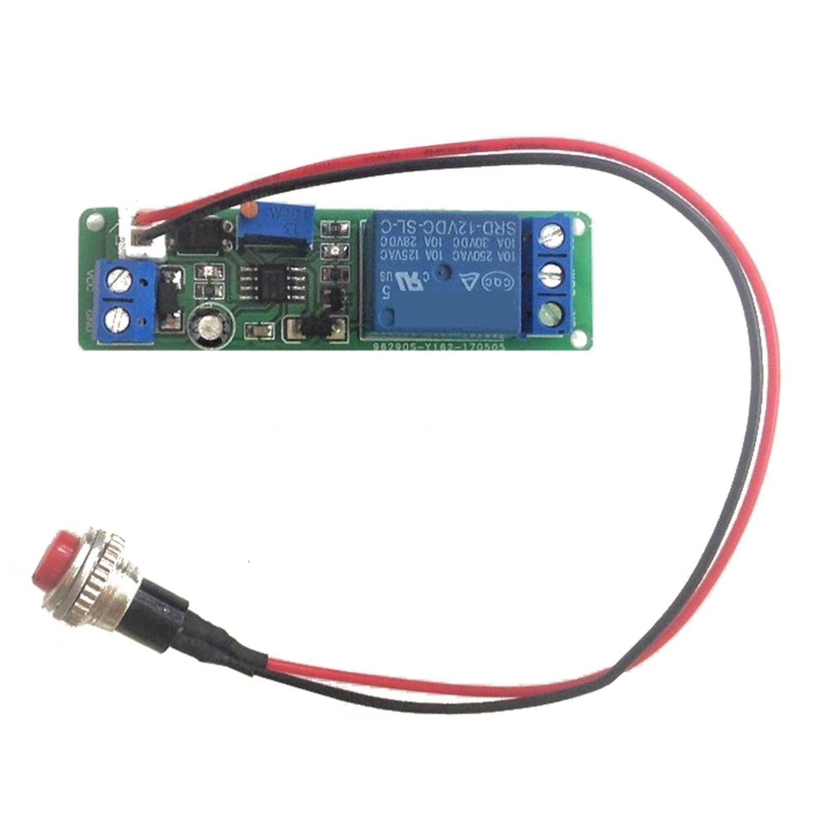 Relais de temporisation réglable 12V DC avec interrupteur à retardement externe