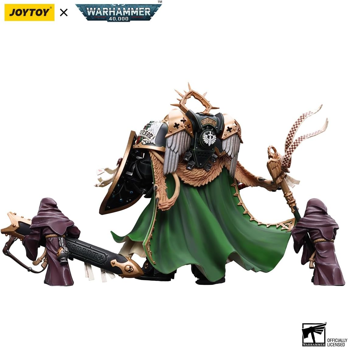 JOYTOY Action Figures Warhammer 40K 7.12inch Dark Angels Primarch Lion El'Jonson 1/18 Movable Model Collectible Figurine Ages 15+ (Lion El'Jonson)