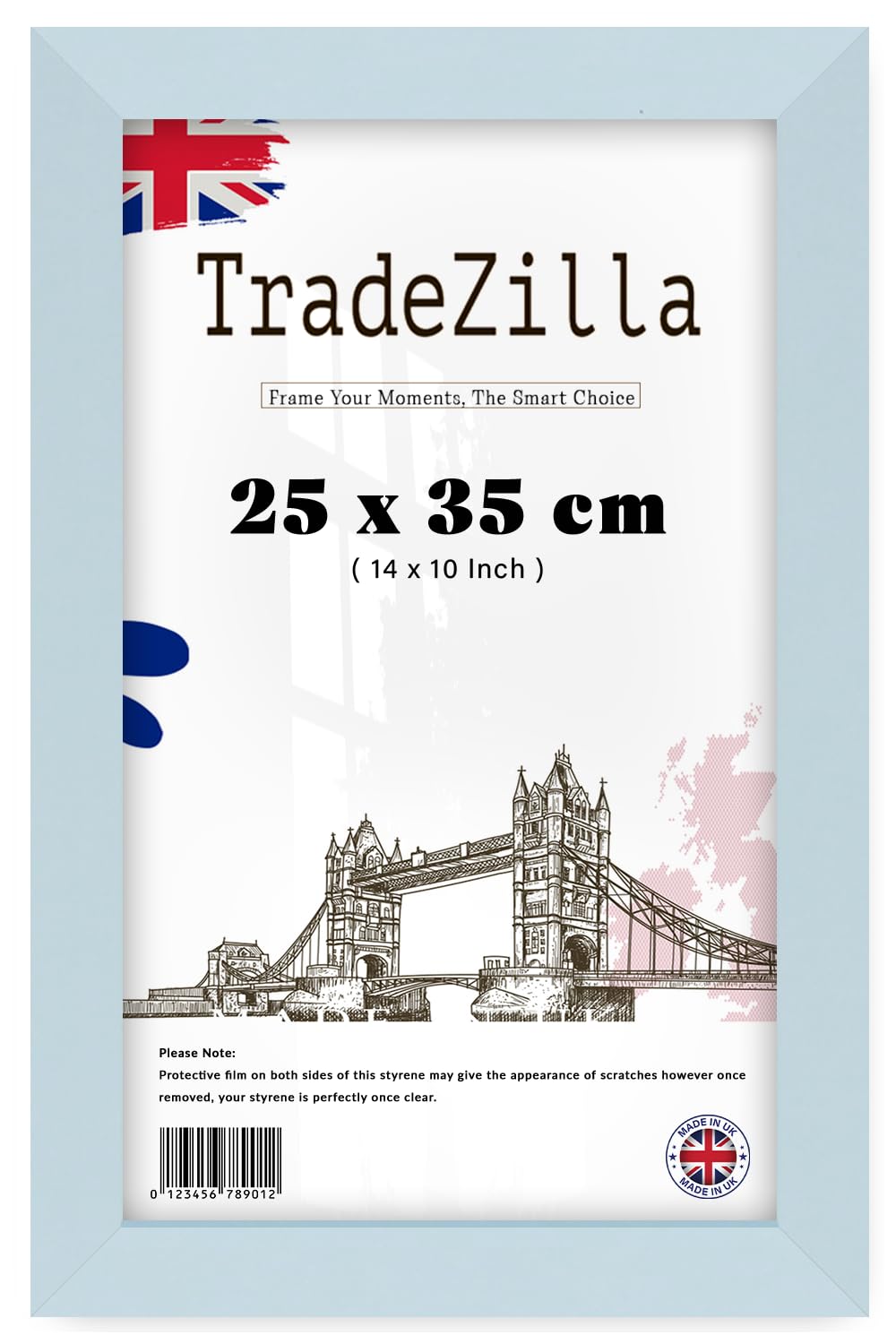 TradeZilla | Poster/Picture Frame (25 x 35 CM) Stylish Wall Gallery & Room Interior Art Frame, MDF Wood Finish, Elegant Design for Modern Spaces [ Light Grey ]