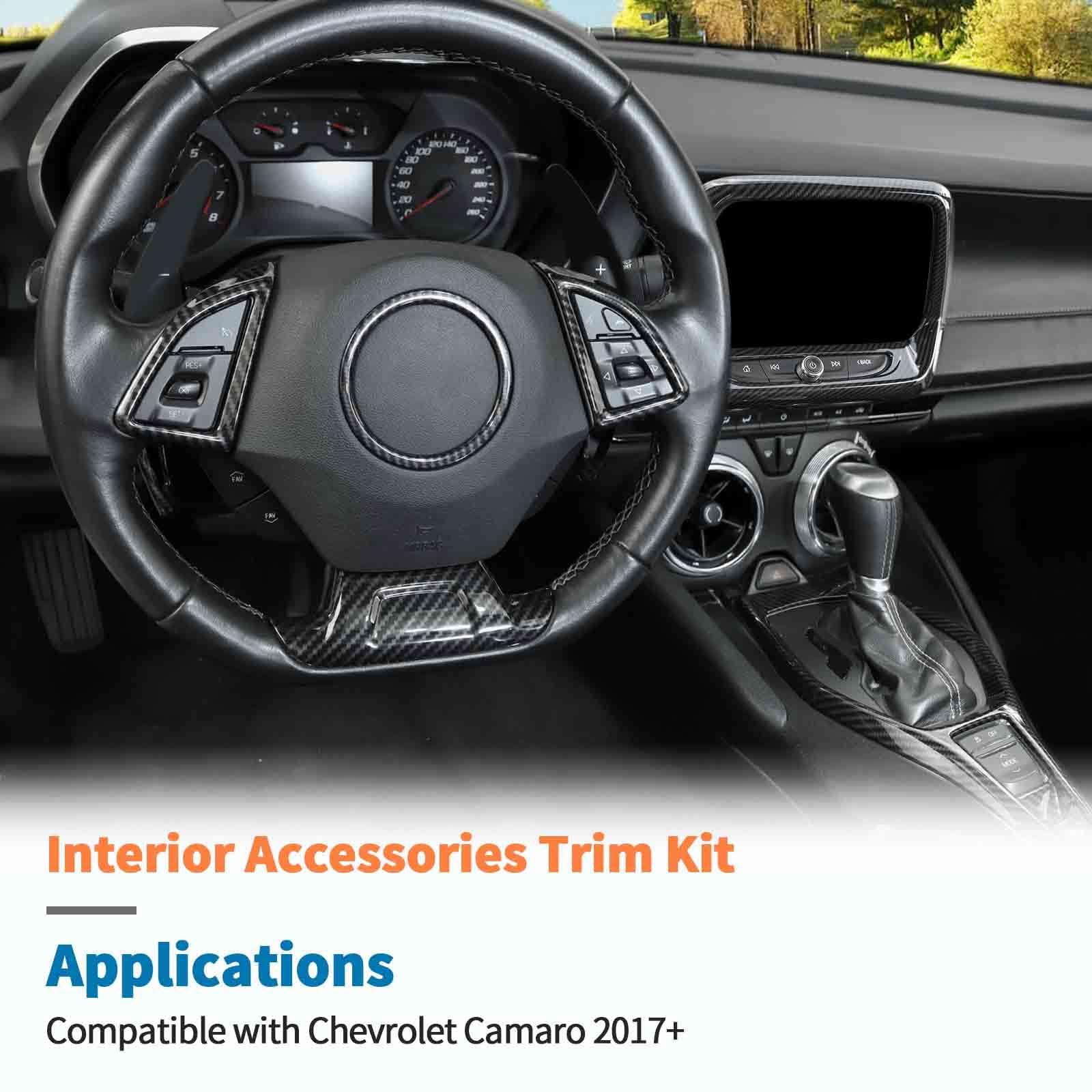 2022年式 インテリアトリムキット 左右セット カマロ SS LT RS Amazon.com: JeCar Carbon Fiber Interior Trim Kit for 2017-2023