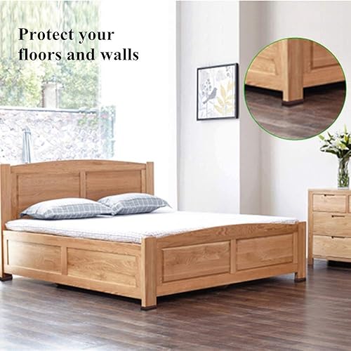 Miniatura 7 de Almohadillas de goma antideslizantes para muebles, 8 piezas cuadradas de 2 pulgadas, almohadillas antideslizantes para muebles de madera dura, para