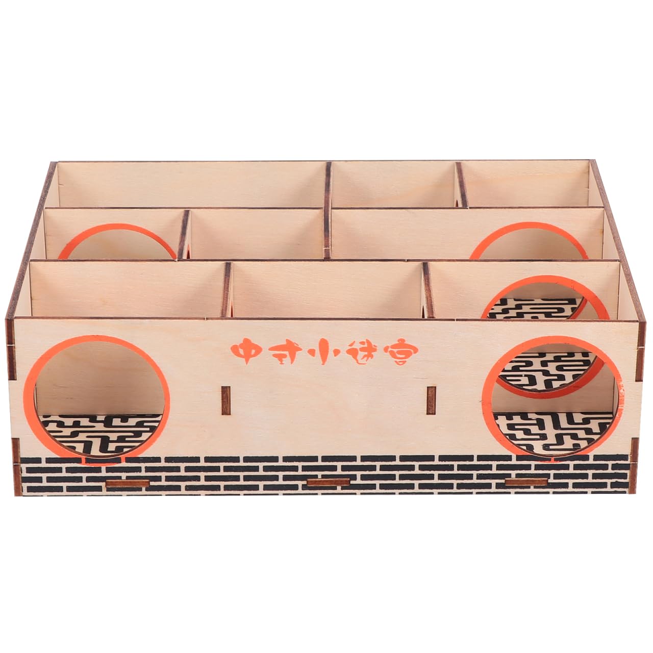 Hemobllo Hamster Maze Tunnel Pet Toy 3-Chamber Small Animal Maze for Dwarf Hamsters Mice Interactive Exercise Hideout 7.79X6.10X2.36 Inch Plastic