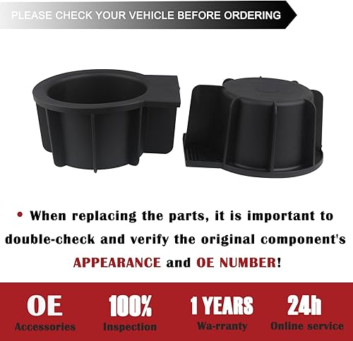 Miniatura 6 de TQPONLY Inserto para portavasos  Compatible con Ford F150 2004-2014, Ford ExpeditionLincoln Navigator 2004-2014, 2003-2006 Ford ExpeditionLincoln