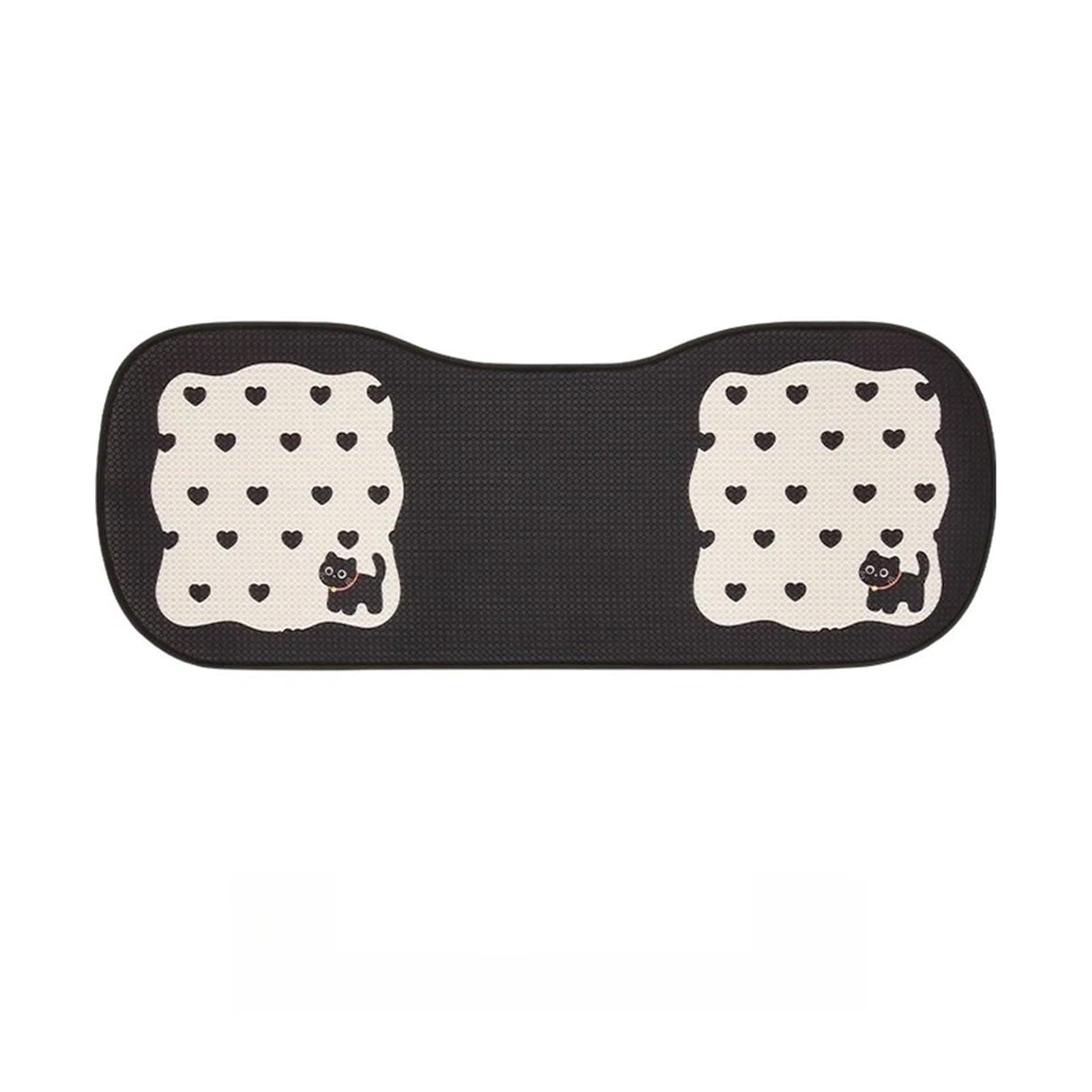 Hviyroi car seat cushion Cute kitten mesh honeycomb breathable fabric car seat cushion Universal Car Seat Covers(Long cushion)