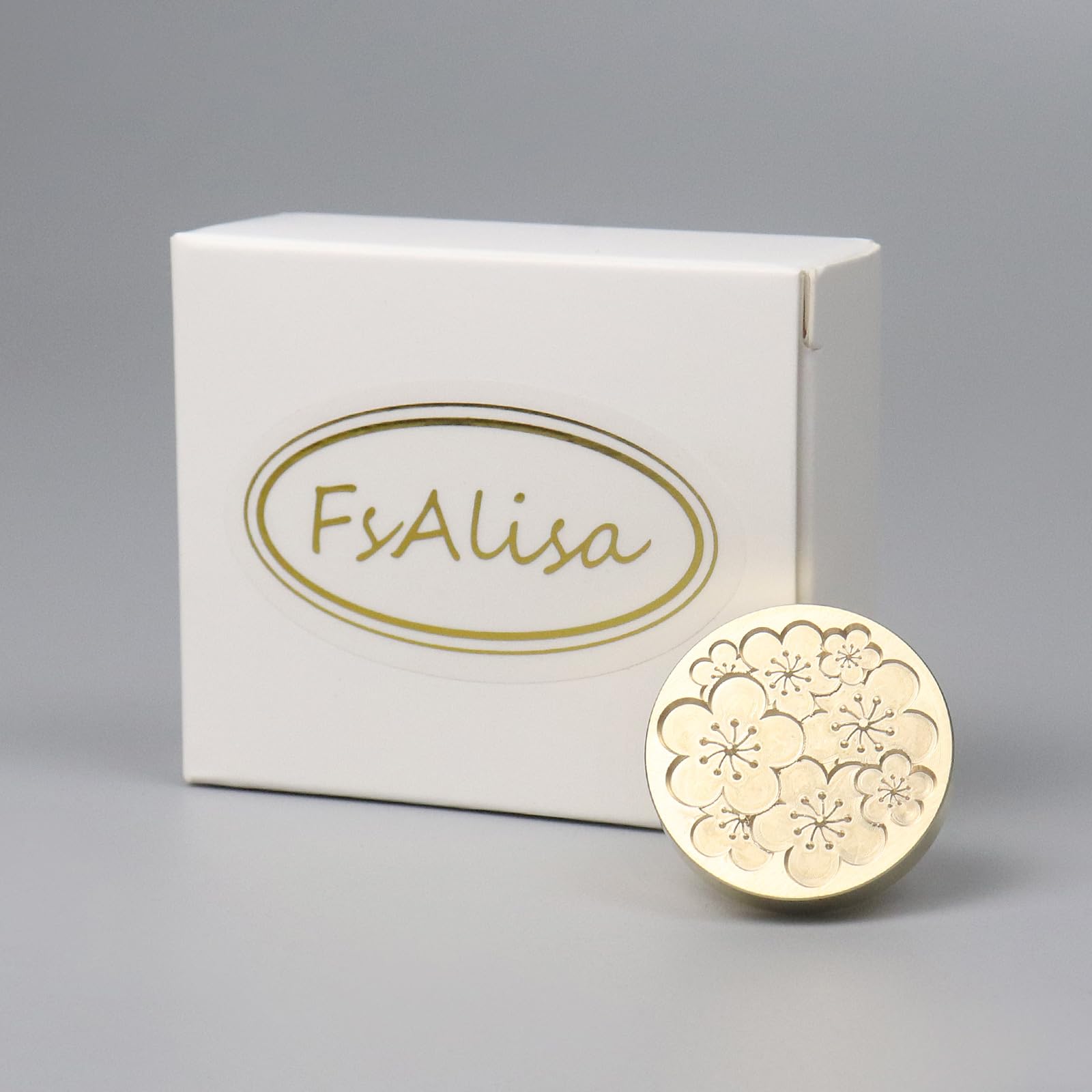 fsalisa Botanical Sealing Wax Stamp Head Sakura Brass Head without Handle Flower Plant Wax Seal Stamp Head Embellishment Wedding Party Invitations - Image 4