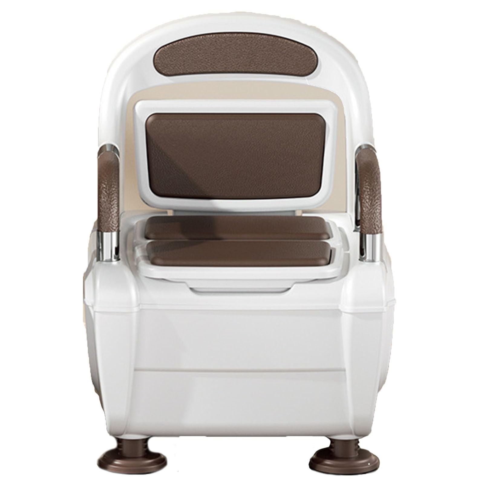 Cadre de sécurité WC réglable avec accoudoir ergonomique et assise robuste en PP