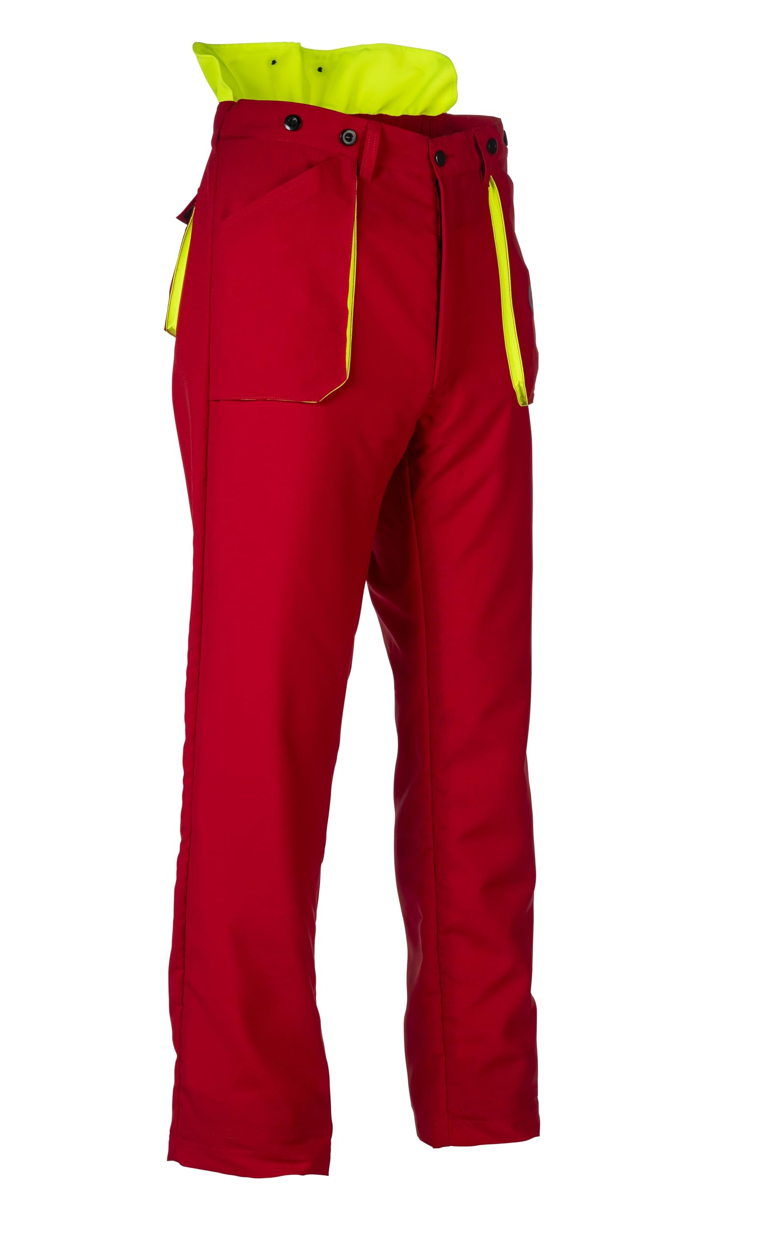 Oregon Yukon Chainsaw Protective Trousers, Protection Type A Class 1, Red, Size Small (EU 42-44)