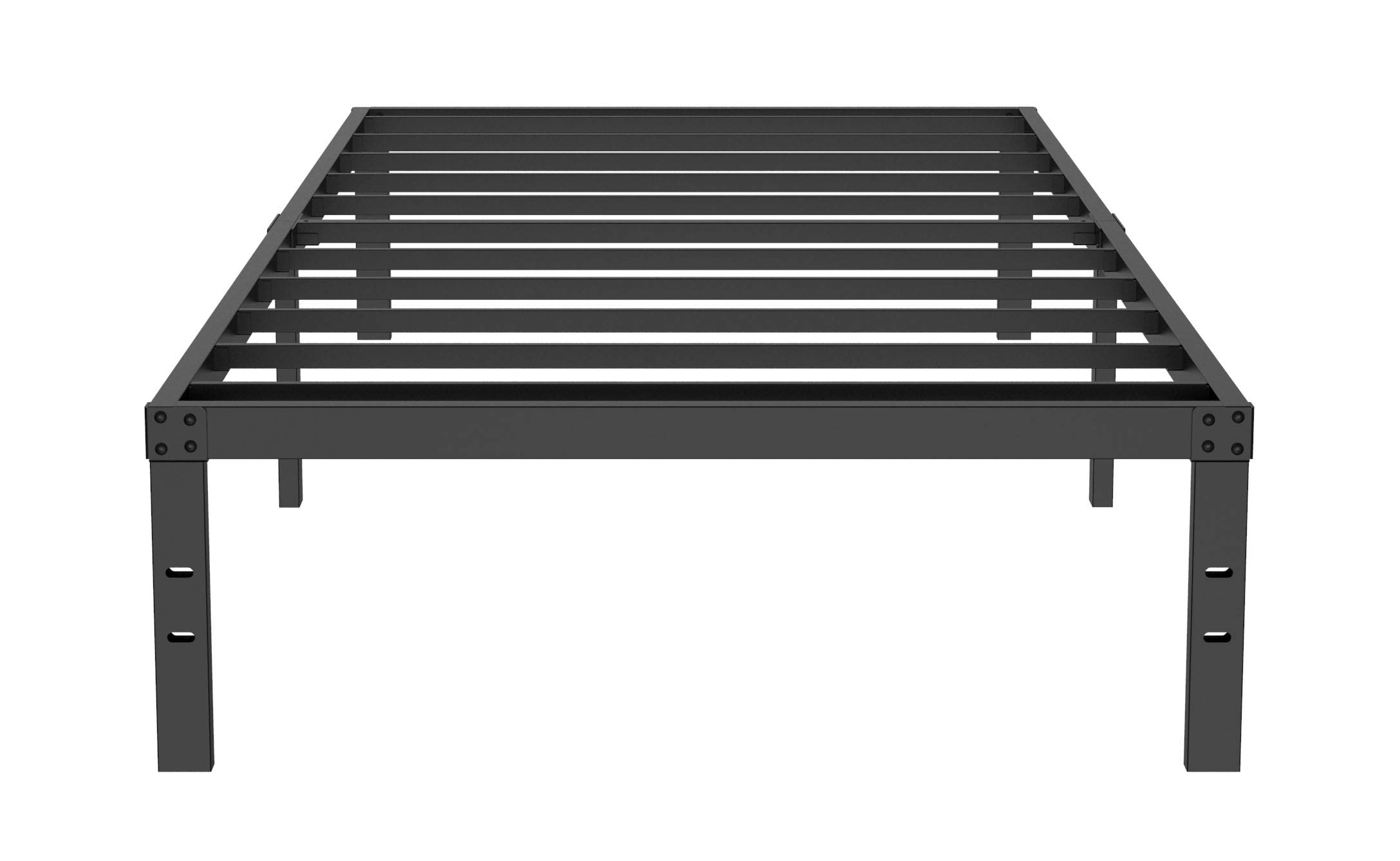 18 Inch Tall Metal Twin XL Bed Frame with Maximum Storage, Heavy Duty