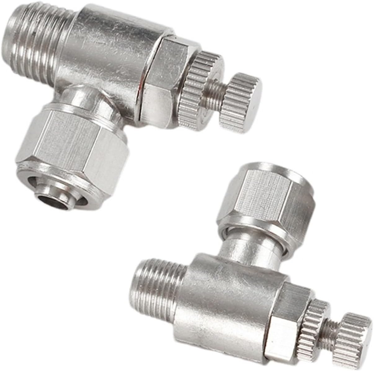 1PCS Pneumatic Quick Screwing Fittings SL6-01 M5 Rotary Throttle Valve Speed Control Valve Flow Air Pipe Connector(SL8-04)