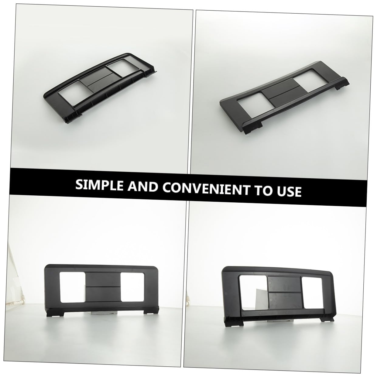 SOIMISS Supporto Per Spartiti Musicali Per Tastiera in Abs Nero Resistente, Portatile e Leggero, Leggio Robusto e Pratico Per Pianoforte Elettronico, Per Studio e Performance Musicale
