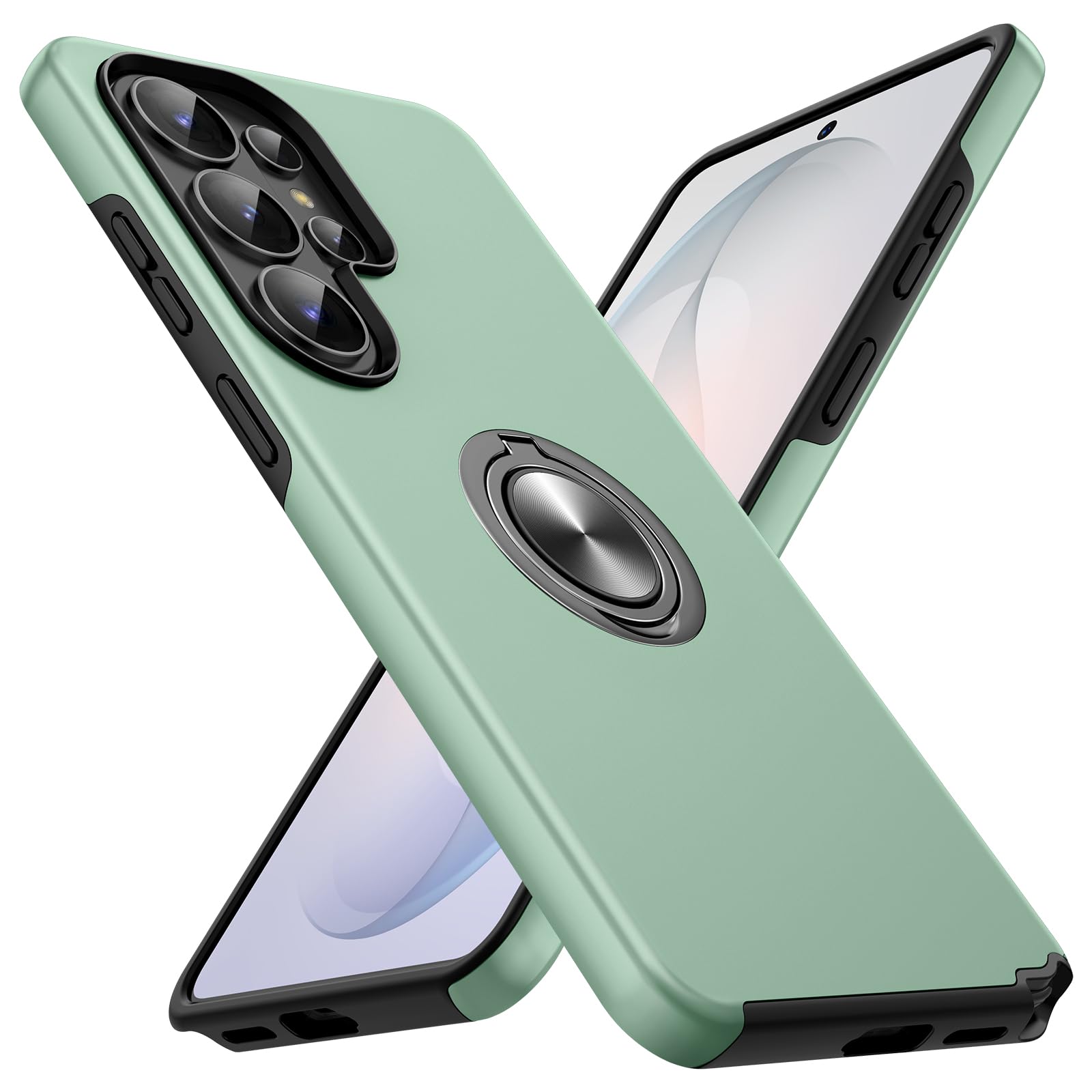 Doeshine Hülle für Samsung Galaxy S26 Ultra, Militärschutz Samsung S26 Ultra Hülle mit 360° Magnetischer Drehbarer Ständer Kickstand Schutzhülle Handyhülle für Samsung S26 Ultra,Hellgrün