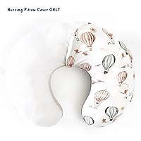 Vista 2 de GRSSDER Funda de Almohada de Lactancia Elástica Minky Removible Fundas de Lactancia para Almohadas de Lactancia Materna, Forro Ultra Suave y Cómodo