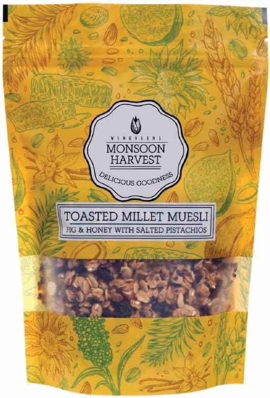 Toasted Millet Muesli Fig and Honey with Salted Pistachios