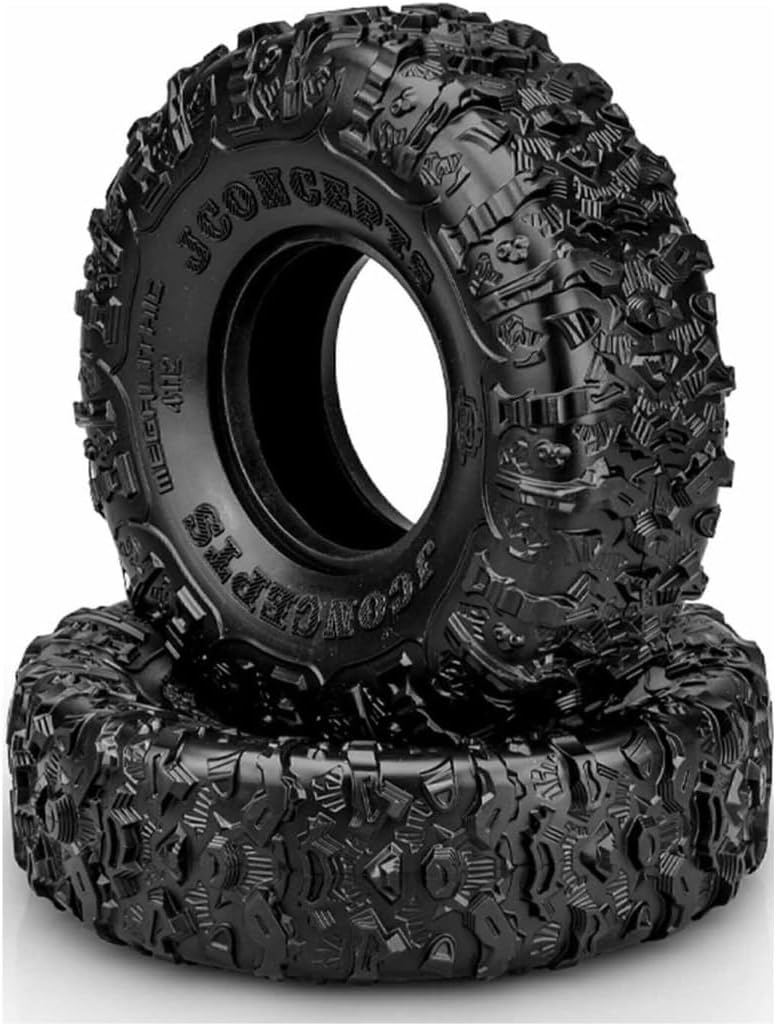 JConcepts 4112-02 Pair of Megalithic rock crawling tires - Green Compound fits 2.2 inch tires 5.25 inch OD