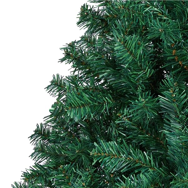 Yaheetech Albero di Natale 219 cm Artificiale Automatico Folto Realistico 1446 Rami Incernierati Supporto in Metallo Pieghevole Decorazioni per Casa Negozio