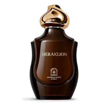 HERAKLION Extrait de Parfum 100ml 3.3 Fl Oz | Niche Long-Lasting Luxury Unisex Floral, Amber Musk Fragrance with Damask Rose, Pink Pepper & Ambergris