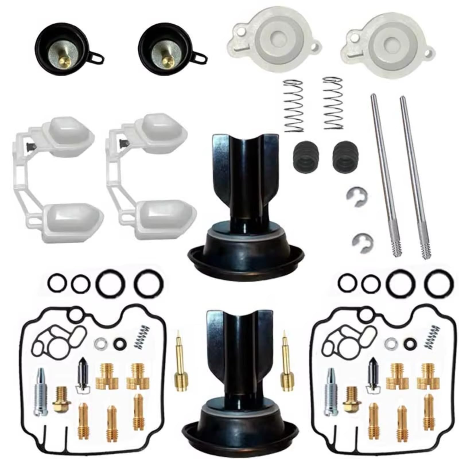 Kit Carburador Repuesto Compatible Con Mikuni Para BDST38 1991 1992 1993 1994 1995-1997 Kit Reparación Diafragma Émbolo Válvula Corte Aire Carburador Motocicleta(E)
