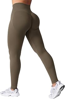 VOYJOY Women Seamless Impact Leggings Lifting Workout Pants | Hidden Scrunch,Medium Waist,Tummy Control,Gym,Yoga