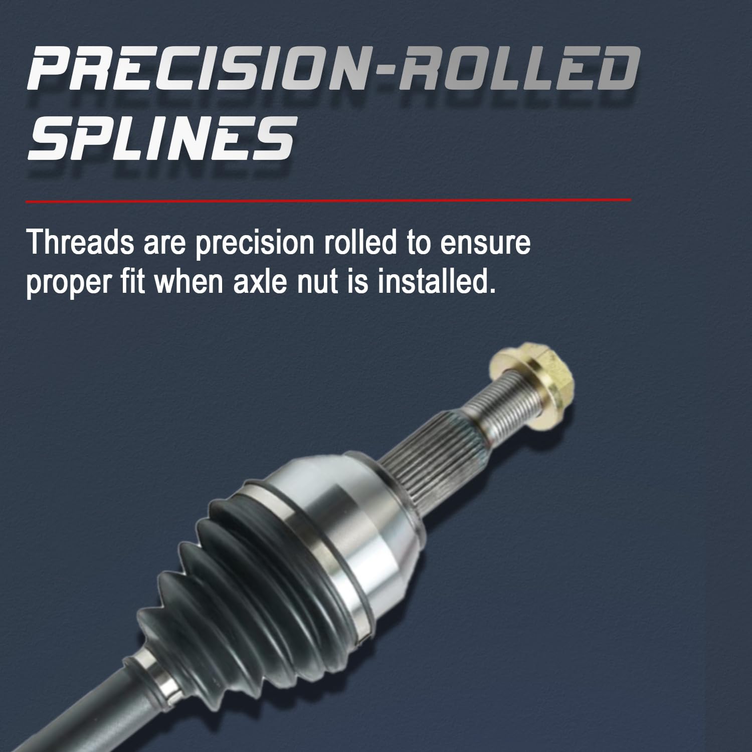 CV Axle Shaft Assembly – Front Driver Side For Chevy Traverse, GMC Acadia, Buick Enclave & Saturn Outlook 2007-2017