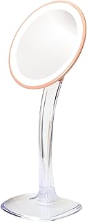 JERDON Espejo de maquillaje de mesa iluminado...