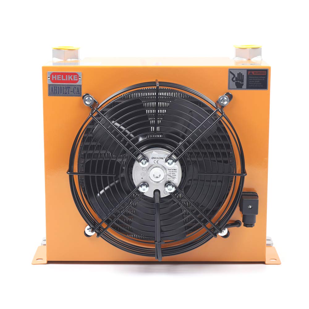 Hydraulic Oil Cooler, 60W AH1012T Mobile High Pressure Hydraulic Oil Cooler with Fan Transmission Oil Cooling System