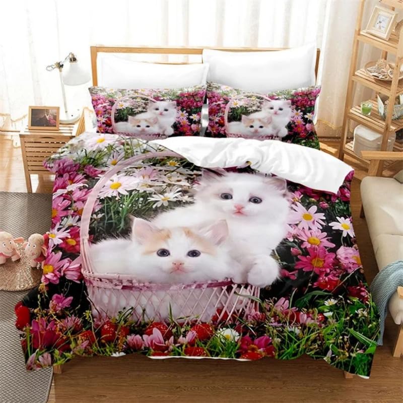 Housse de couette 90x190 microfibre pour lit enfant facile à laver